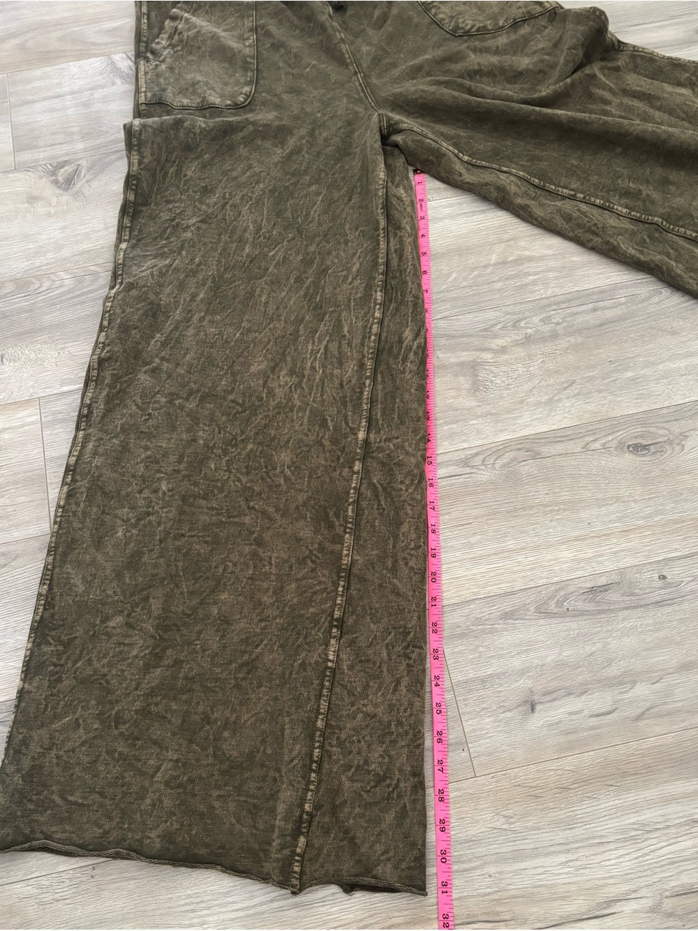 Three Bird Nest Relaxing Robin Wide Leg Pant New Olive Green sz XL - Picture 10 of 10